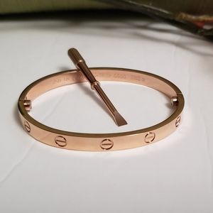 Rose Gold Love Bangle Bracelet